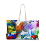 Printed weekender bag