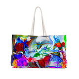 Printed weekender bag