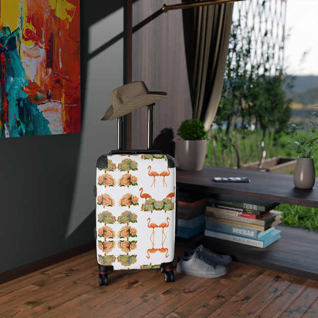 PRINTED LUXURIOUS TRAVEL SUITCASE