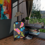 PRINTED LUXURIOUS TRAVEL SUITCASE