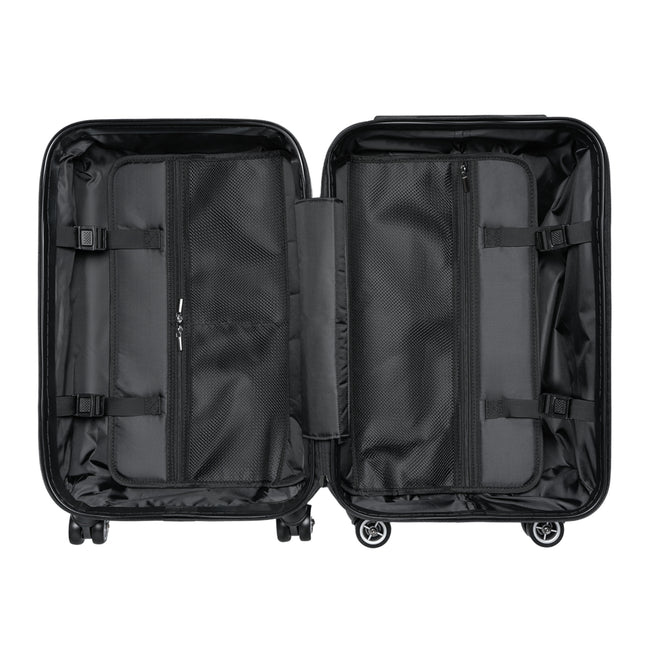 PRINTED LUXURIOUS TRAVEL SUITCASE
