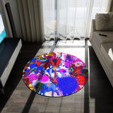 PAINTED ROUND RUG