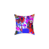 PAINTED MEDIUM CUSHION - WHITE