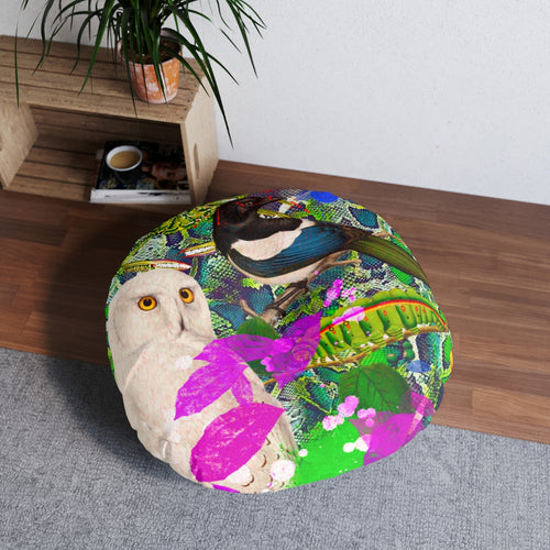 Tufted Floor Pillow, Round