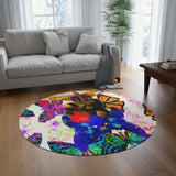 PAINTED ROUND RUG