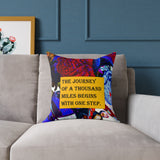 Quote PAINTED MEDIUM CUSHION - WHITE