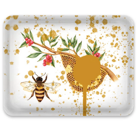 HAND PAINT BUTTERFLY SERVING TRAY