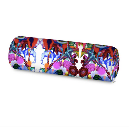 KINSHASA PAINT FOOTSTOOL-