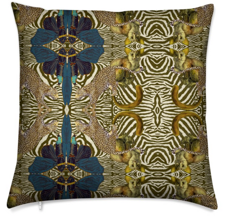Quote PAINTED MEDIUM CUSHION - WHITE