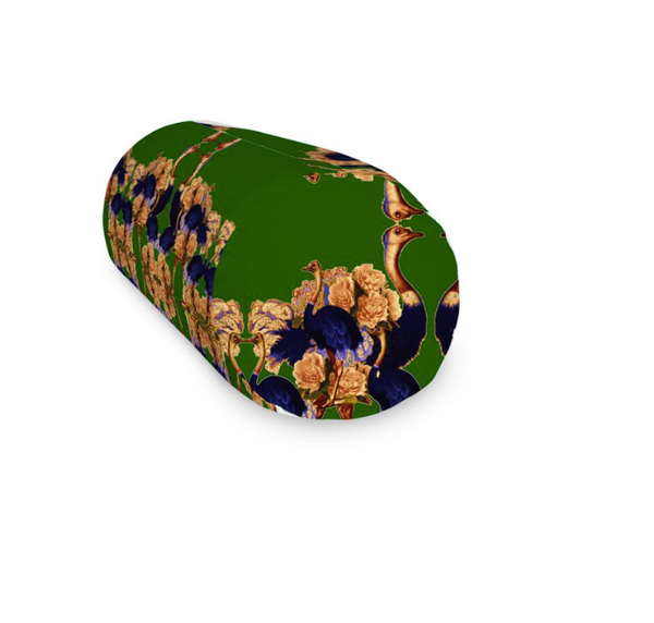 OSTRICH PEONY X-LARGE BOLSTER CUSHION-JADE