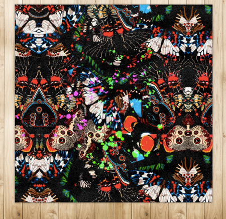 JARDIN DE FLEUR WILD  ECO CANVAS FABRIC - MULTI