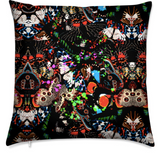 WILD BUTTERFLIES MEDUIM CUSHION - NOIR