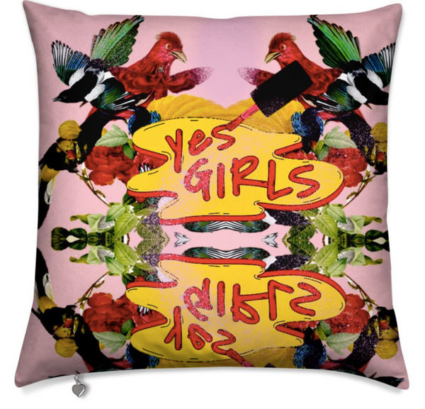 LUSANDU LIMITED EDITION CUSHION - ROSE