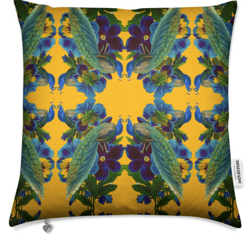 D'AMOUR MEDIUM CUSHION - OCHRE