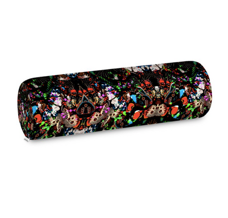 JARDIN DE FLEUR WILD MEDIUM CUSHION - NOIR