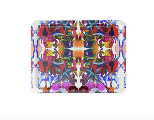 KINSHASA PAINT SERVING TRAY