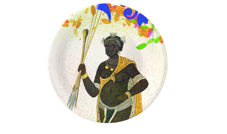 PAINTED PARTY PLATE