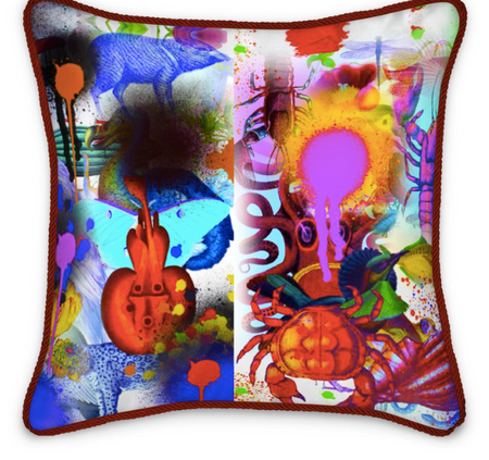 OSTRICH HANDS LIMITED EDITION CUSHION -