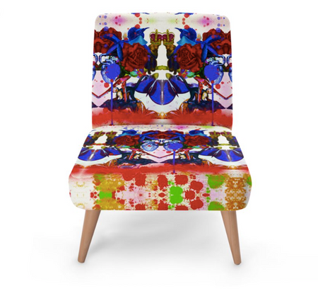 WILD FLEUR PAINT OCCASIONAL CHAIR