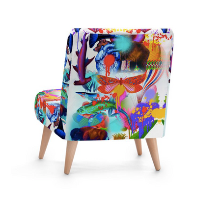 SEA LIFE PAINT OCCASIONAL CHAIR