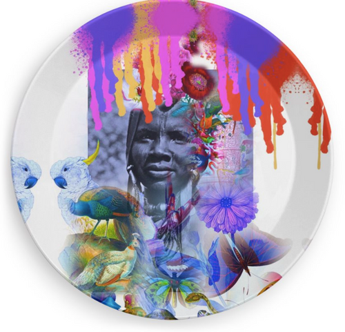 PAINTED PARTY PLATE