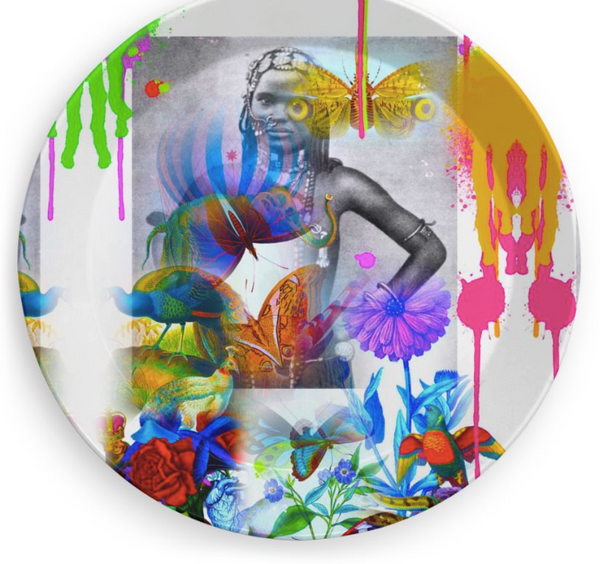 PAINTED PARTY PLATE