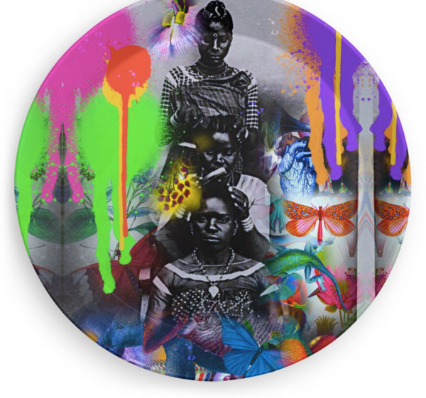 PAINTED PARTY PLATE