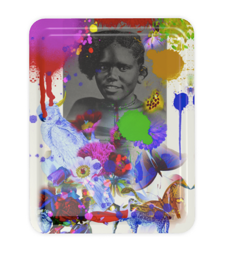 VIRUNGA PAINT SERVING TRAY