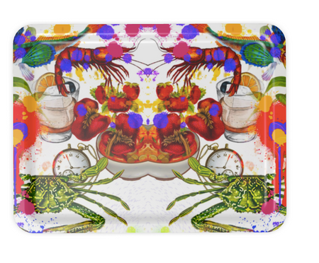 LOBSTER PAINT SERVING TRAY