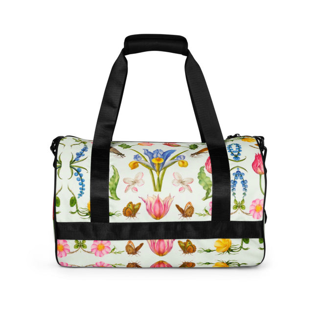 Duffle Printed Bag-White