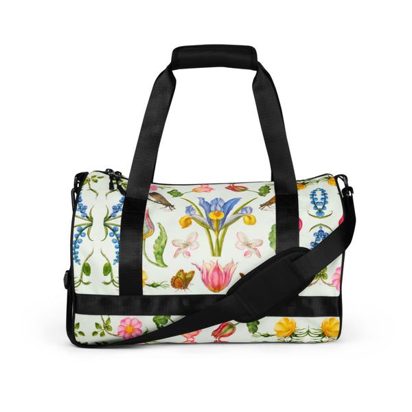 Duffle Printed Bag-White