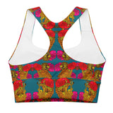 KINSHASA Print Longline Sports Bra