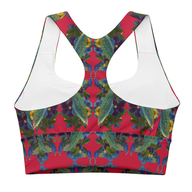 Damour Print Longline Sports Bra