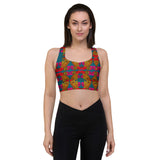 KINSHASA Print Longline Sports Bra