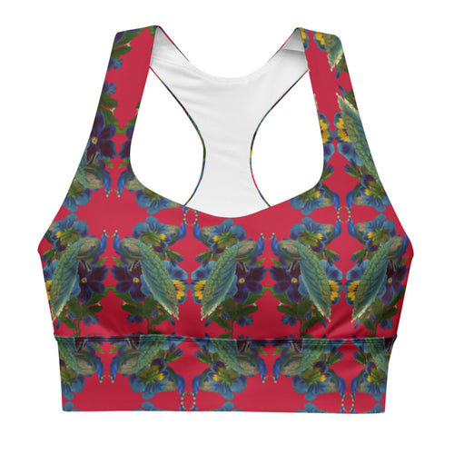 Damour Print Longline Sports Bra