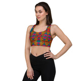 KINSHASA Print Longline Sports Bra