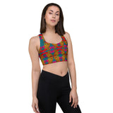 KINSHASA Print Longline Sports Bra