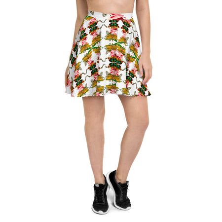 Print Women's Split Hem Bodycon Skirt