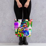 DODO PAINT ALL OVER PRINT TOTE BAG