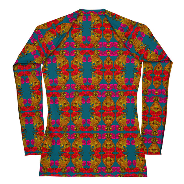 Kinshasa print Women's Rash Guard