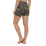 Shorty Velour Print Yoga Shorts