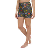 Shorty Velour Print Yoga Shorts