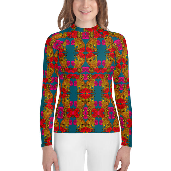 Kinshasa print Women's Rash Guard