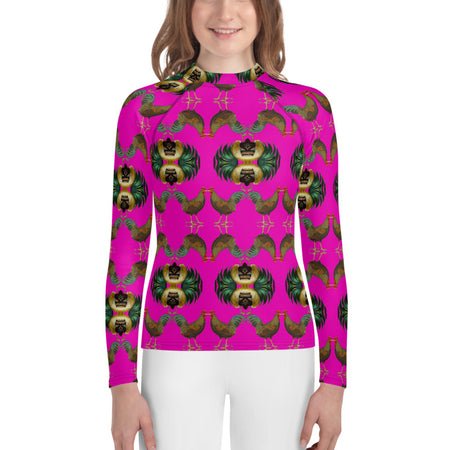 Rosa Print Large scale Yoga Leggings