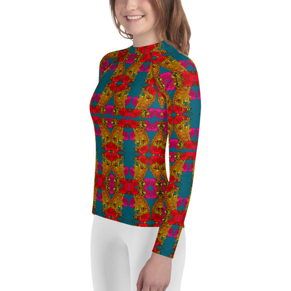 Kinshasa print Women's Rash Guard