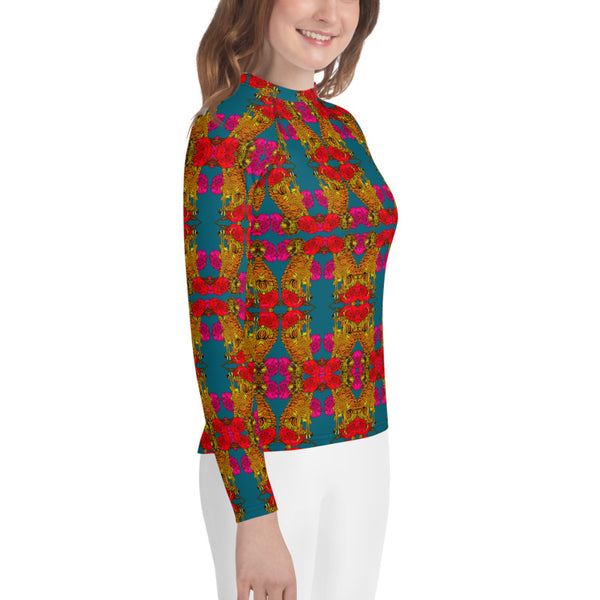 Kinshasa print Women's Rash Guard