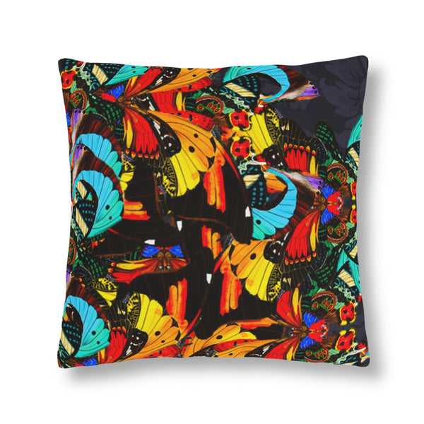 WILD BUTTERFLY MEDIUM CUSHION - NOIR