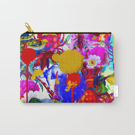 Painted pouch bag