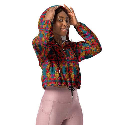 Jazzy Cropped Windbreaker
