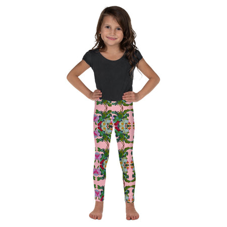 Flamingo stripes Women’s Capri Leggings